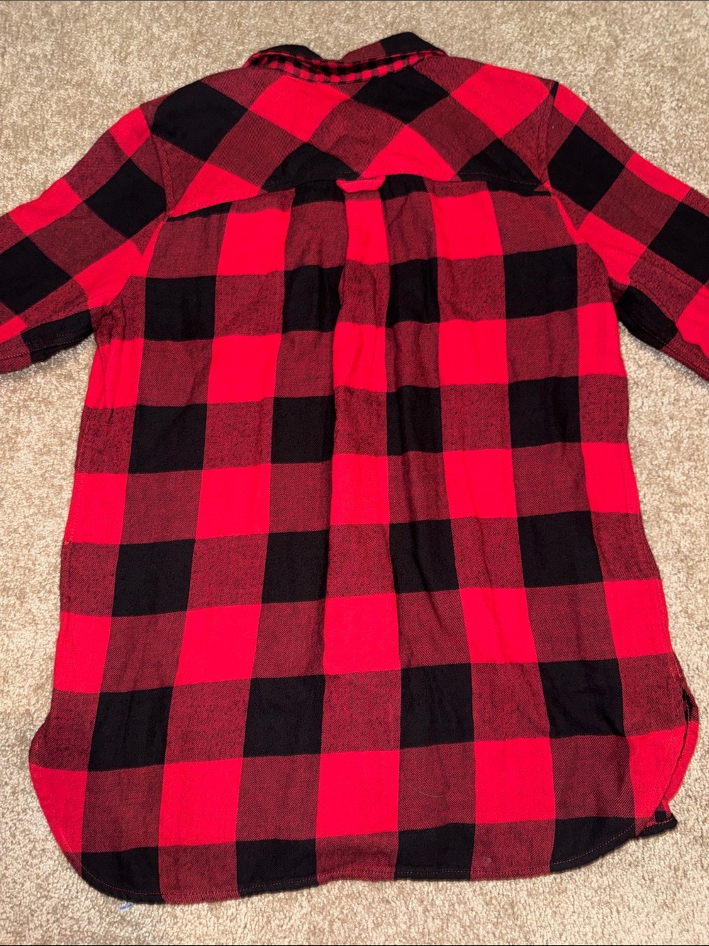 J Crew Classic Fit Boyfriend Flannel Shirt - Size 4 - Picture 6 of 8